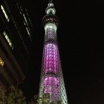 舞 (Mai) means a dance. The tower is pink overall.